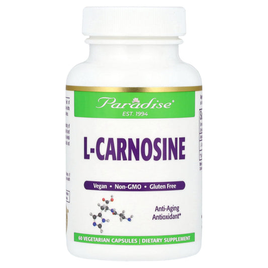 Paradise Herbs, L-Carnosine, 60 Vegetarian Capsules (250 mg per Capsule)