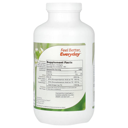 Zahler, Omega 3 Platinum, Advanced Omega 3 Fish Oil, 360 Softgels (1,000 mg per Softgel)