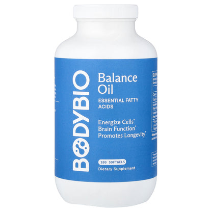 BodyBio, Balance Oil, Essential Fatty Acids, 180 Softgels
