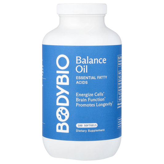 BodyBio, Balance Oil, Essential Fatty Acids, 180 Softgels