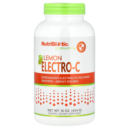 NutriBiotic, Immunity, Lemon Electro-C Powder, 16 oz (454 g)