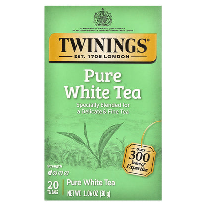 Twinings, Pure White Tea, 20 Tea Bags, 1.06 oz (30 g)