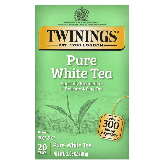 Twinings, Pure White Tea, 20 Tea Bags, 1.06 oz (30 g)