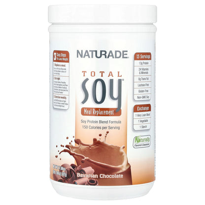 Naturade, Total Soy®, Meal Replacement, Bavarian Chocolate, 1 lb 1.88 oz (507 g)