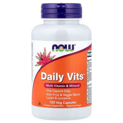 NOW Foods, Daily Vits™, Multi Vitamin & Mineral, 120 Veg Capsules