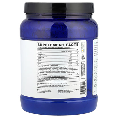 Ora, So Lean & So Clean, Daily Superfood Plant Protein, Vanilla, 21.8 oz (618 g)