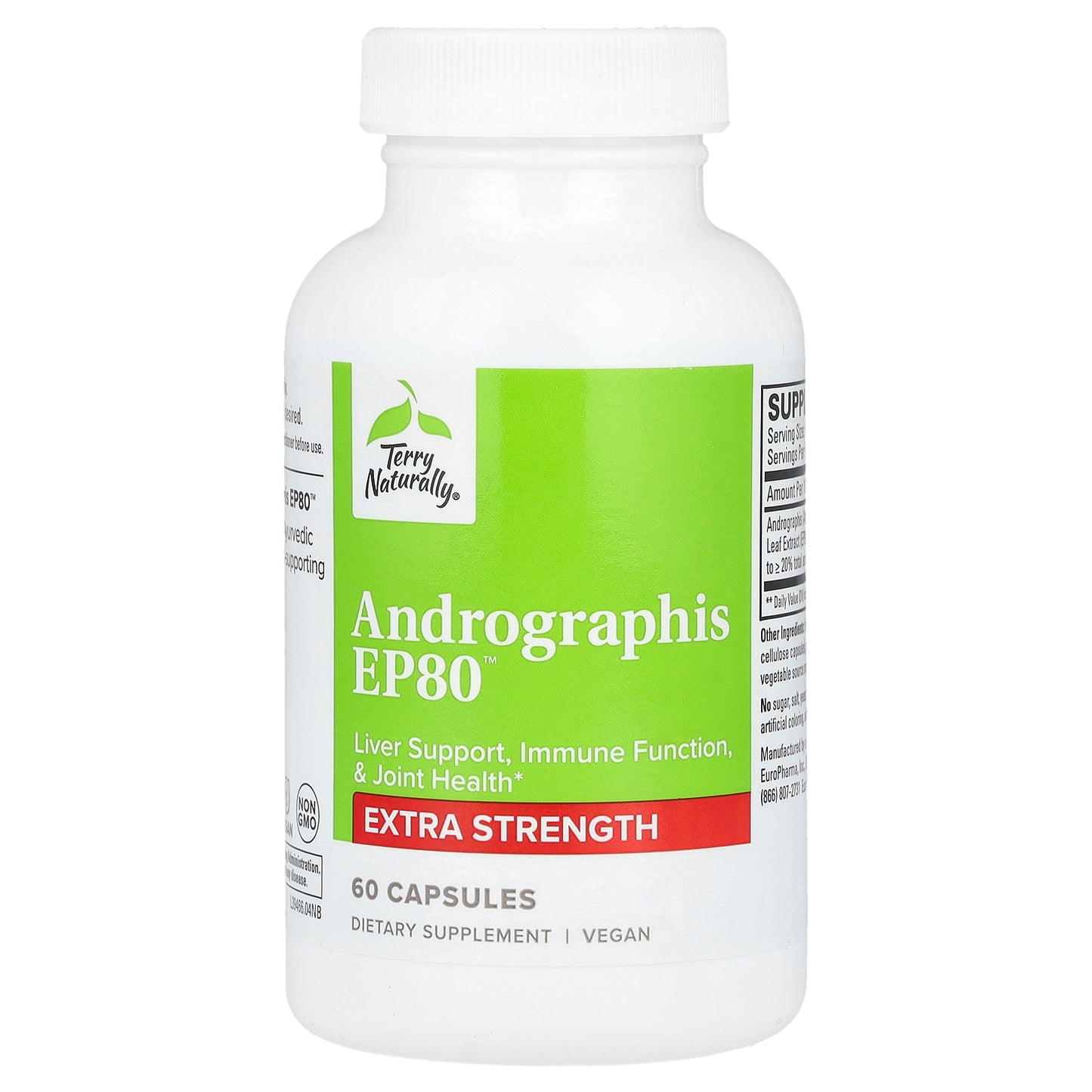 Terry Naturally, Andrographis EP80, 400 mg, 60 Capsules