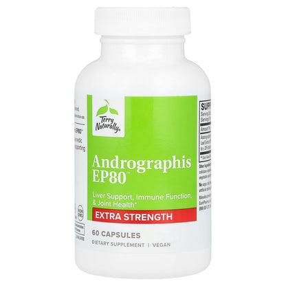 Terry Naturally, Andrographis EP80, 400 mg, 60 Capsules
