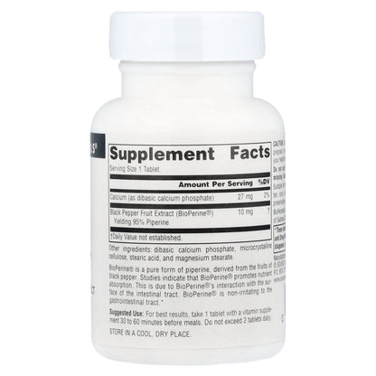 Source Naturals, BioPerine®, 10 mg, 120 Tablets