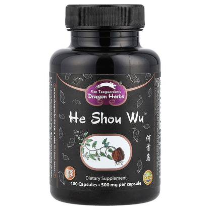 Dragon Herbs, He Shou Wu™, 500 mg, 100 Capsules