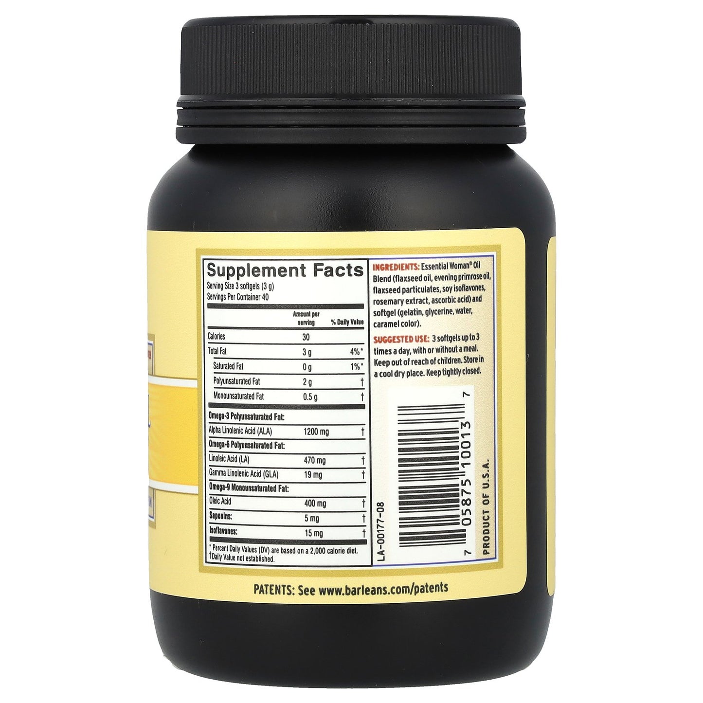 Barlean's, Essential Woman®, 120 Softgels