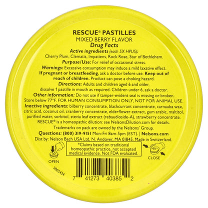 Bach, Rescue® Pastilles, Stress Relief, Mixed Berry, 35 Pastilles, 1.7 oz (50 g)