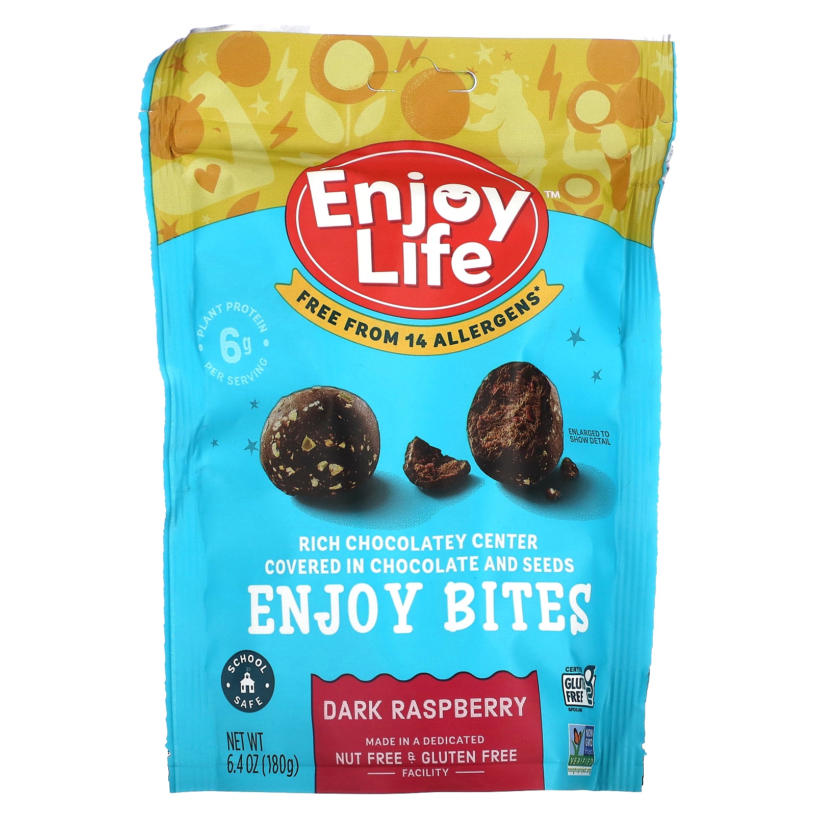 Enjoy Life Foods, Enjoy Bites, Dark Raspberry, 6.4 oz (180 g)