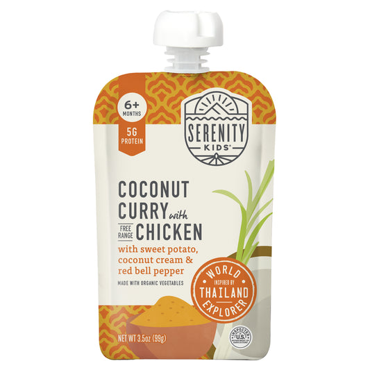 Serenity Kids, Coconut Curry with Free Range Chicken, 6+ Months, 3.5 oz (99 g)