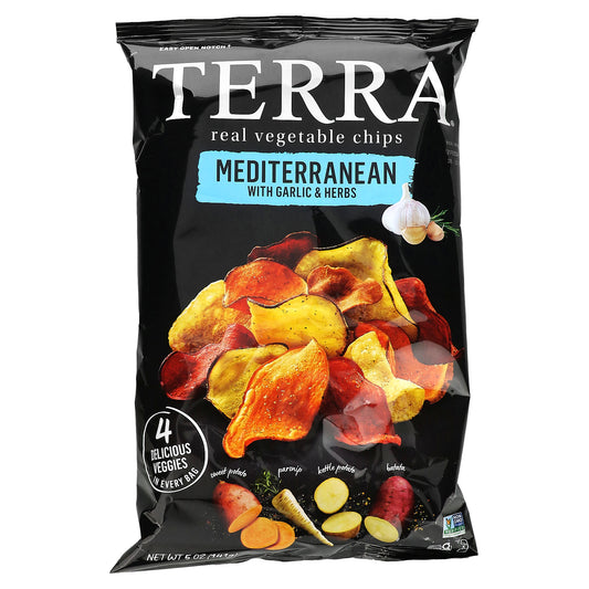 Terra, Real Vegetable Chips, Mediterranean With Garlic & Herbs, 5 oz (141 g)