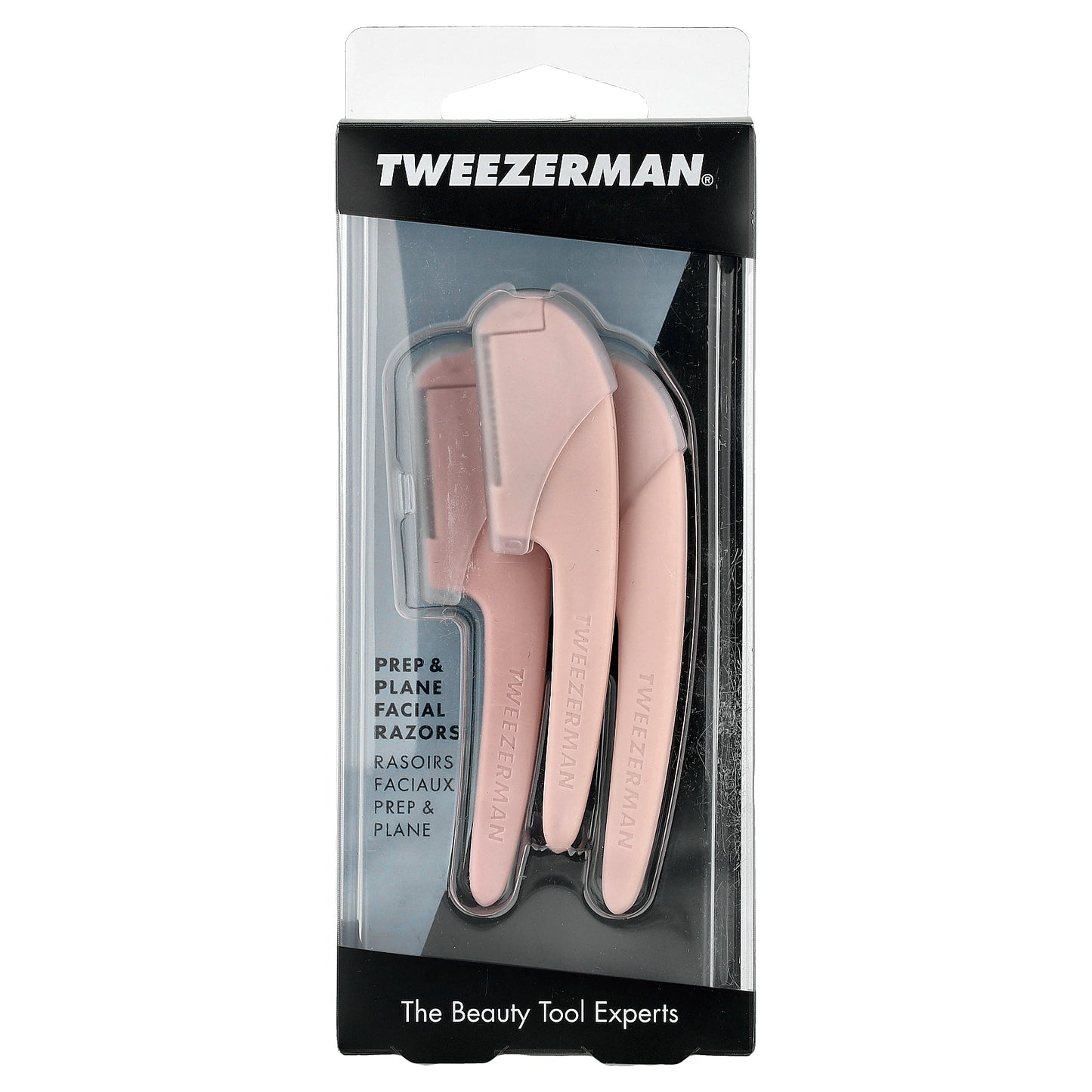 Tweezerman, Prep & Plane Facial Razors, 3 Count