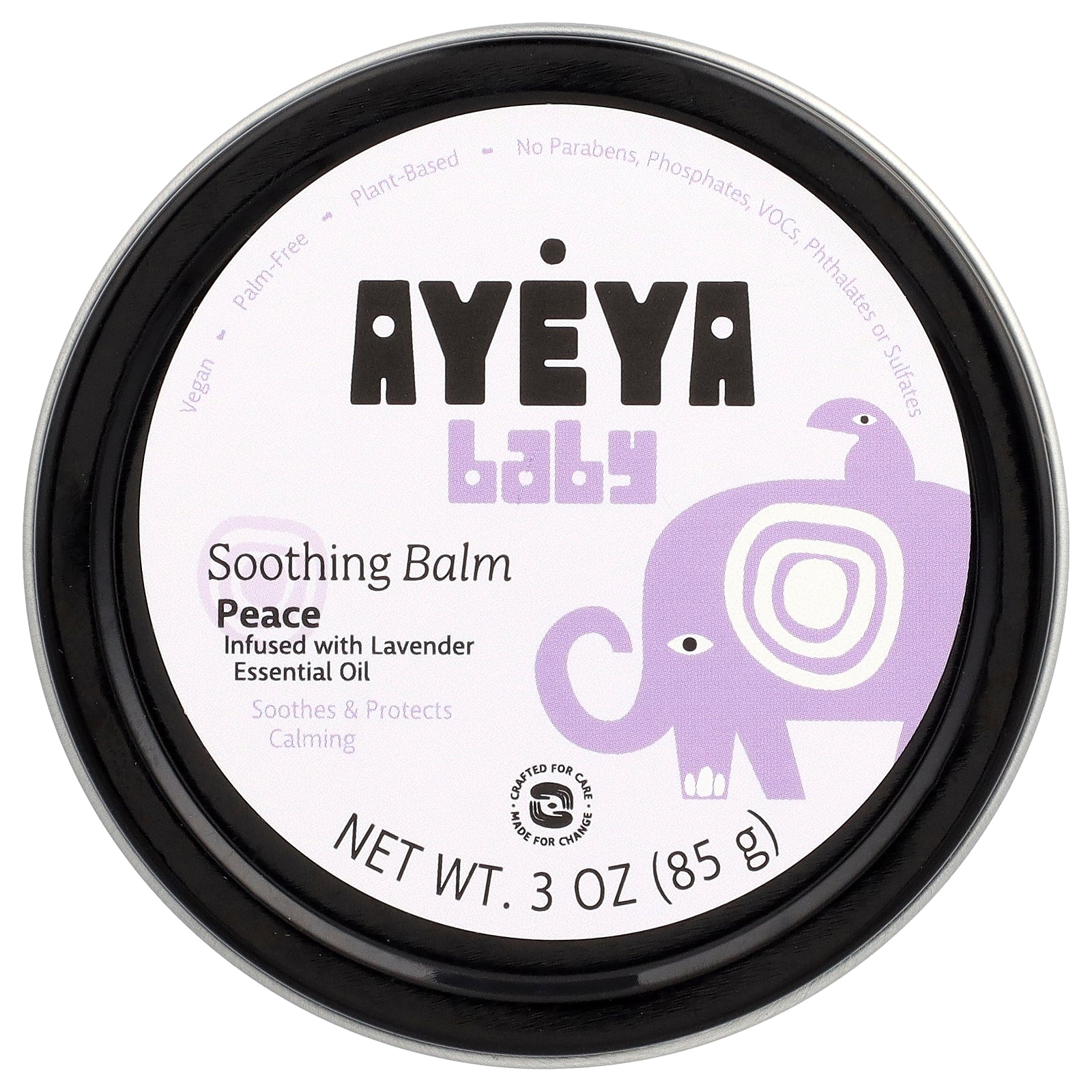Ayeya, Baby, Soothing Balm, Lavender, 3 oz (85 g)