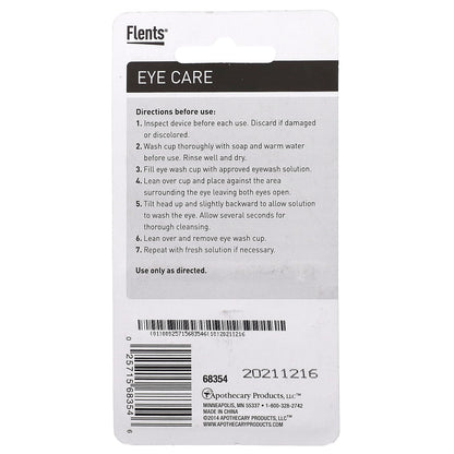 Flents, Eye Care, Plastic Eye Wash Cup, 1 Count