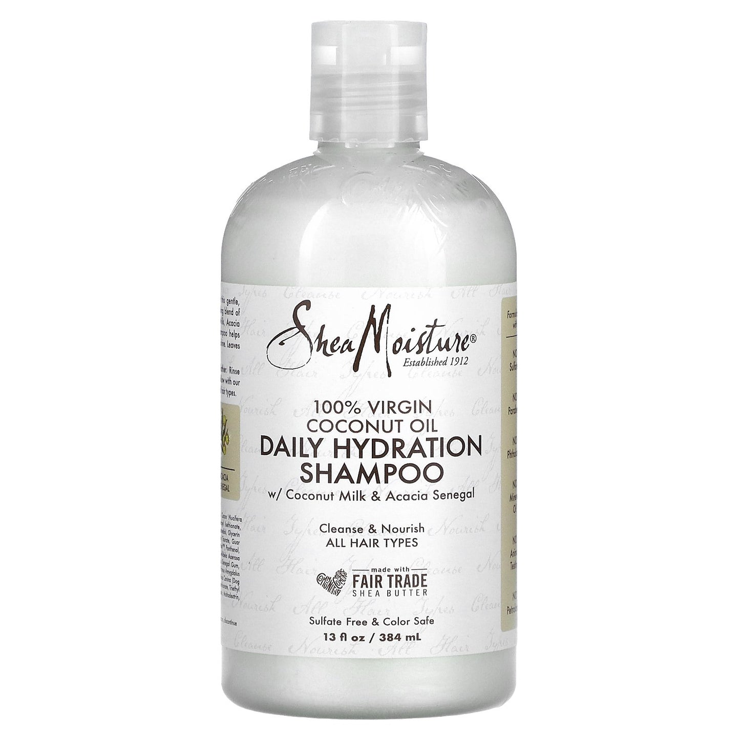 SheaMoisture, Daily Hydration Shampoo with Coconut Milk & Acacia Senegal, 13 fl oz (384 ml)