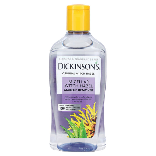 Dickinson Brands, Original Witch Hazel, Micellar Witch Hazel Makeup Remover, Alcohol & Fragrance Free, 16 fl oz (473 ml)