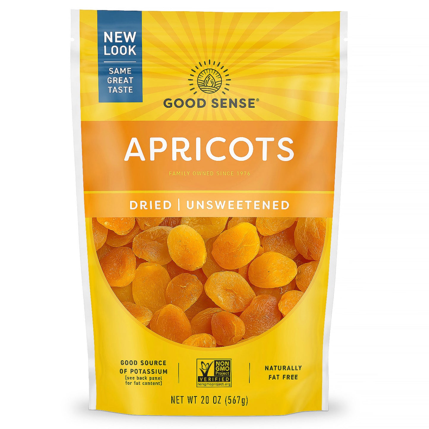 Good Sense, Apricots, Dried & Unsweetened, 20 oz (567 g)