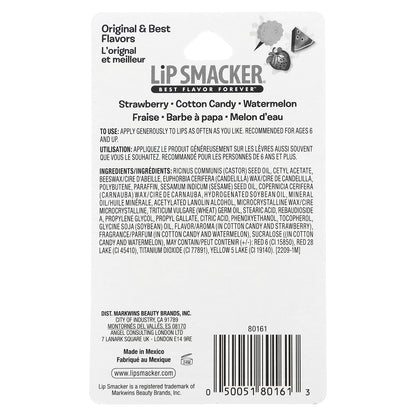 Lip Smacker, Lip Balm, Original & Best, 3 Pack, 0.14 oz (4 g) Each
