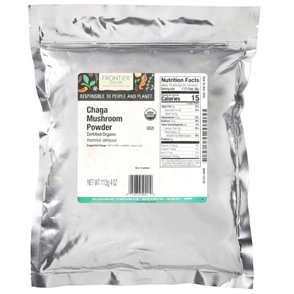 Frontier Co-op, Organic Chaga Mushroom Powder, 4 oz (113 g)