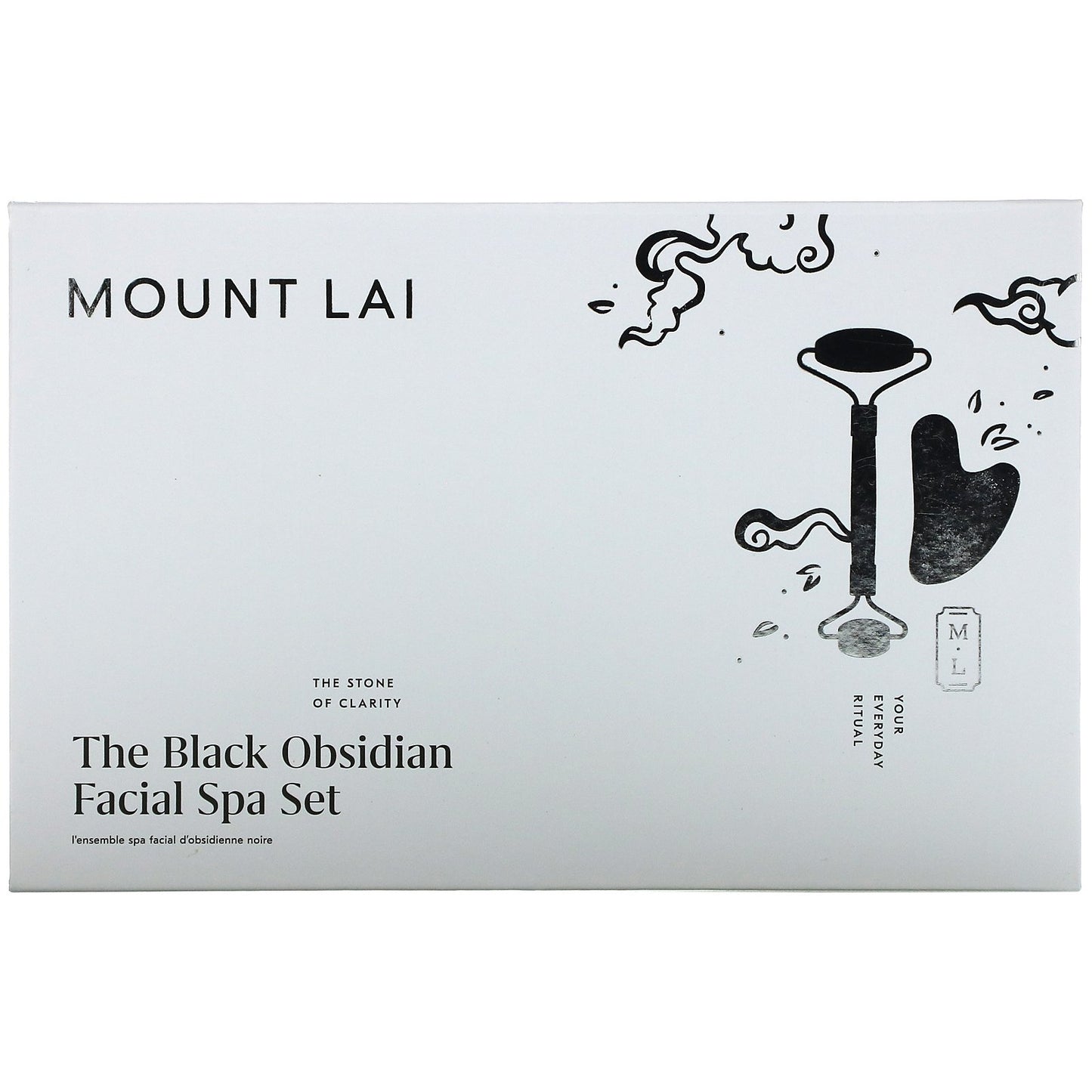 Mount Lai, The Black Obsidian Facial Spa Set, 2 Piece Set