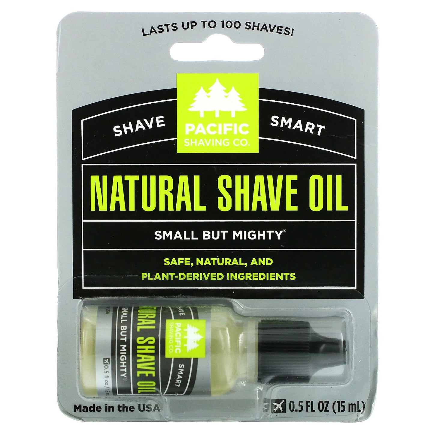 Pacific Shaving Company, Natural Shave Oil, 0.5 fl oz (15 ml)