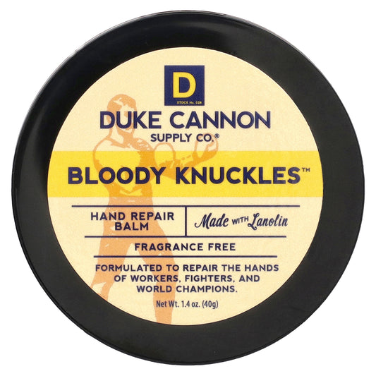 Duke Cannon Supply Co., Bloody Knuckles™, Hand Repair Balm, Fragrance Free , 1.4 oz (40 g)