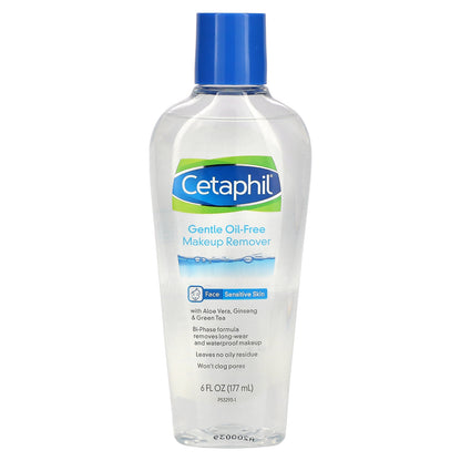 Cetaphil, Gentle Oil Free Makeup Remover, Fragrance Free, 6 fl oz (177 ml)