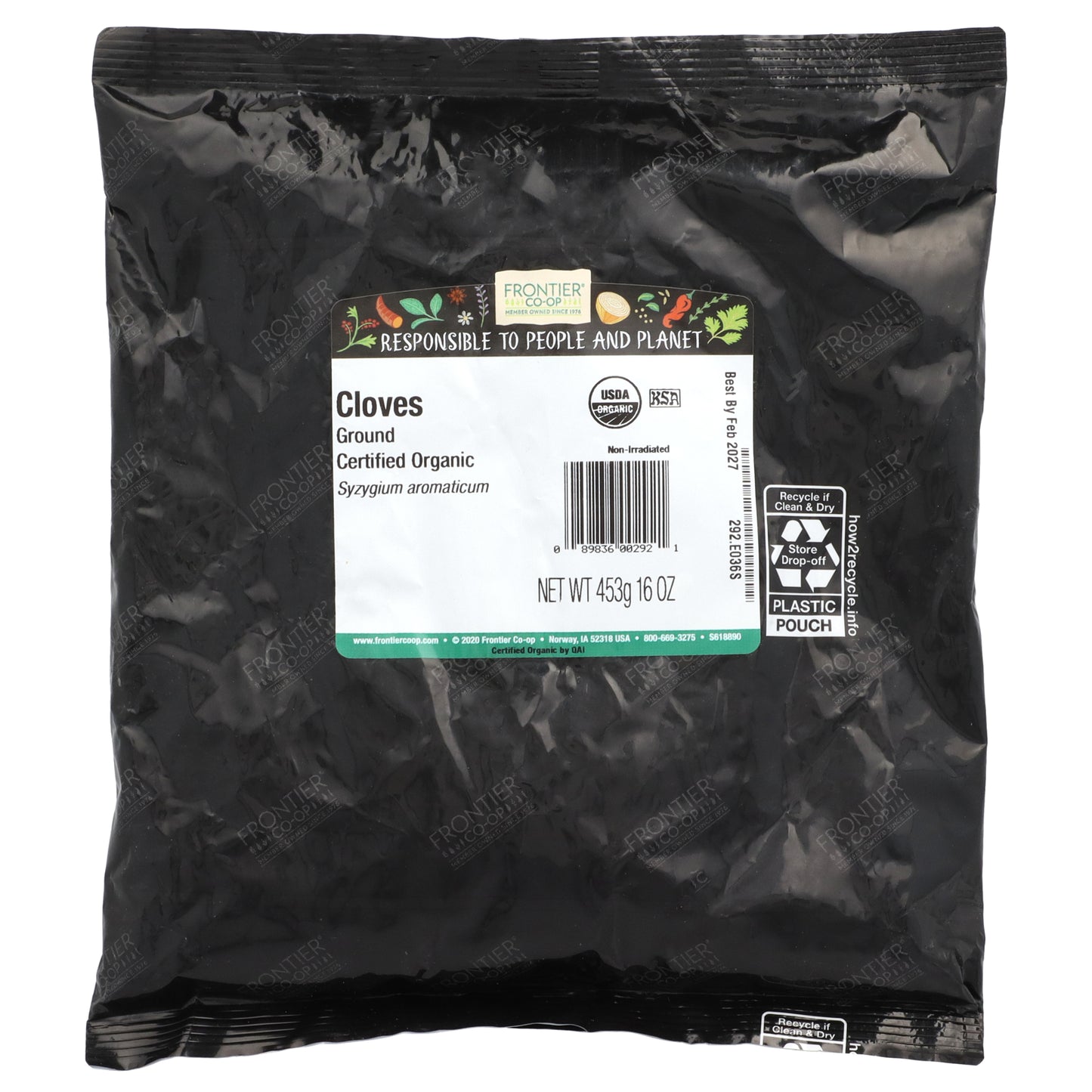 Frontier Co-op, Organic Ground Cloves, 16 oz (453 g)