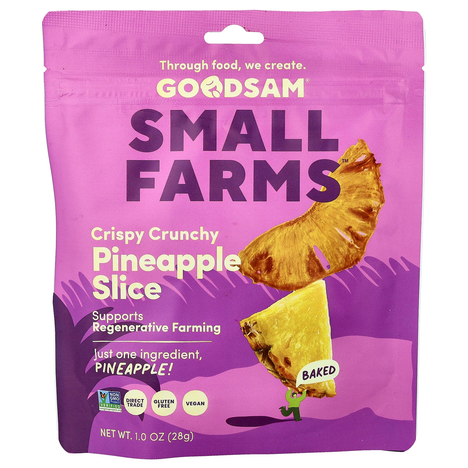 GoodSam, Small Farms™, Crispy Crunchy Pineapple Slice, 1 oz (28 g)