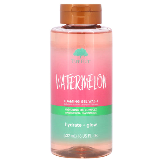 Tree Hut, Foaming Gel Wash, Watermelon , 18 fl oz (532 ml)