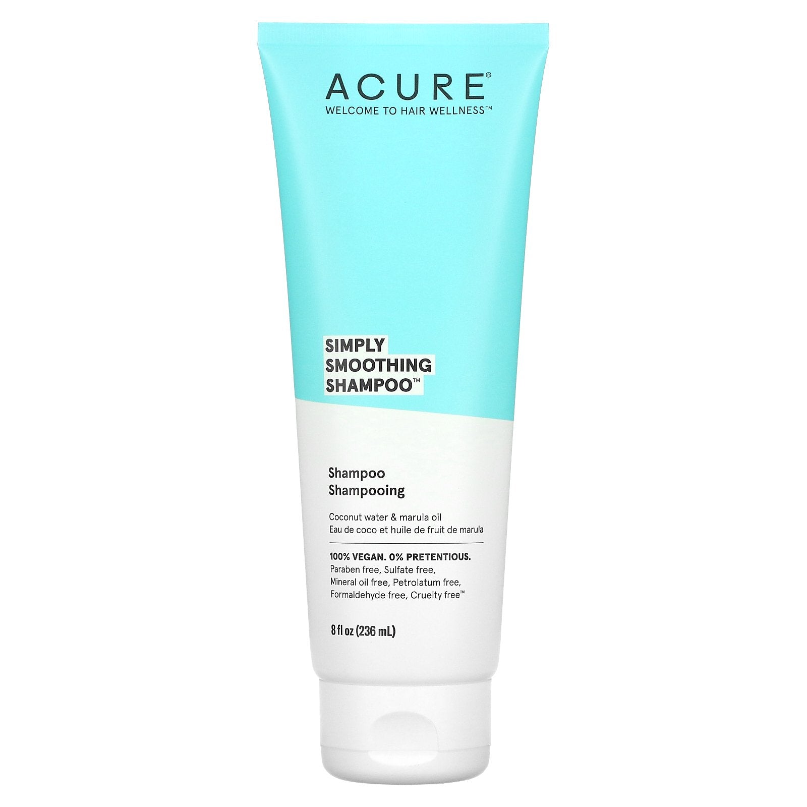 ACURE, Simply Smoothing Shampoo, Coconut & Marula Oil, 8 fl oz (236.5 ml)