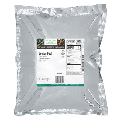 Frontier Co-op, Organic Cut & Sifted Lemon Peel, 16 oz (453 g)
