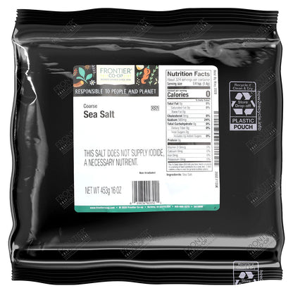 Frontier Co-op, Coarse Sea Salt, 16 oz (453 g)