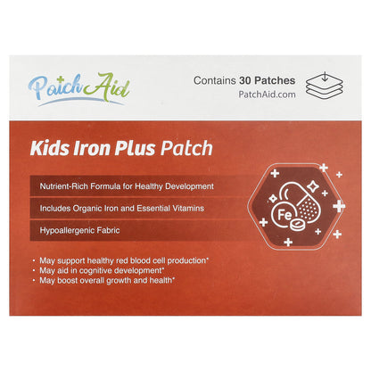 PatchAid, Kids Iron Plus Patch, 30 Patches