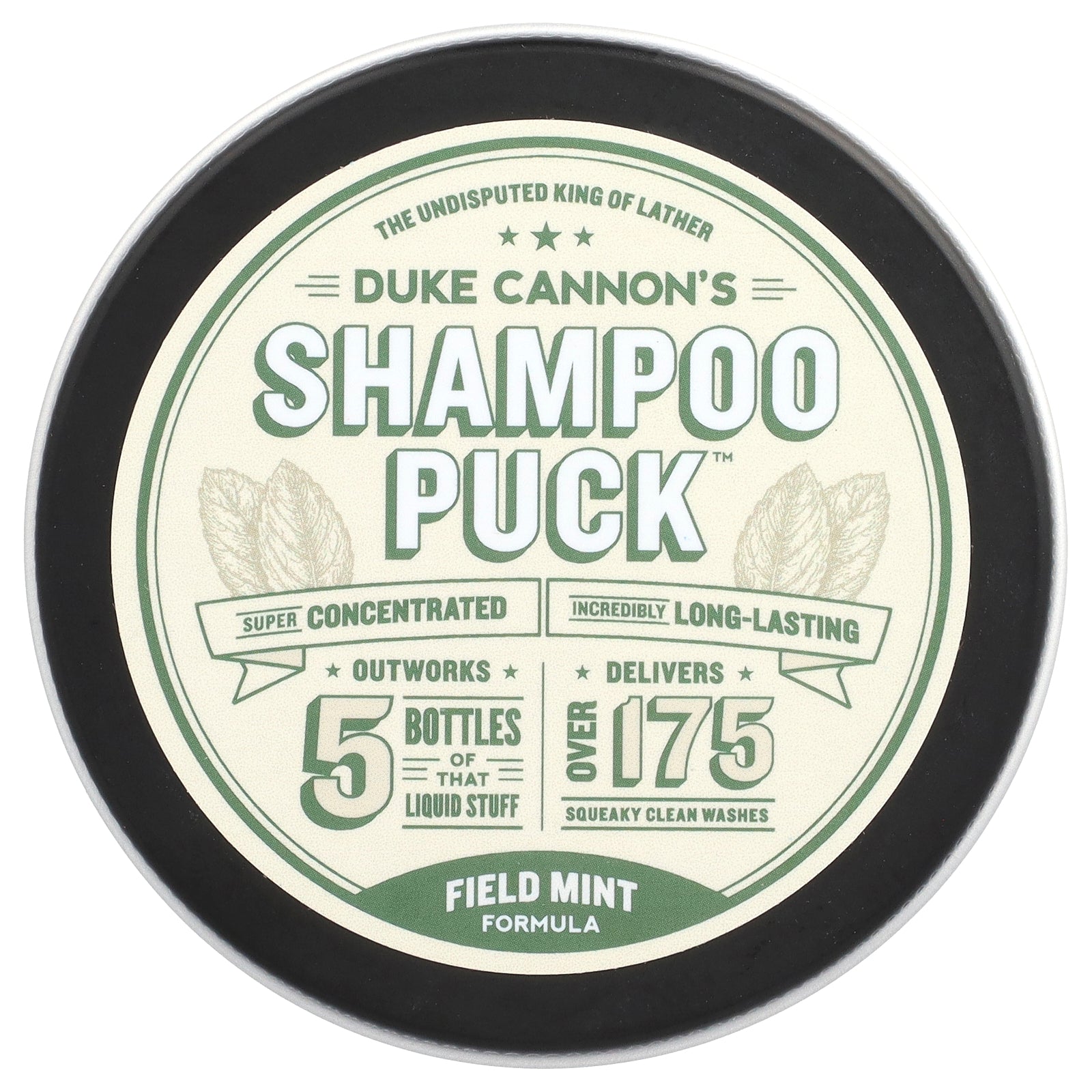 Duke Cannon Supply Co., Shampoo Puck™, Field Mint Formula, 4.2 oz