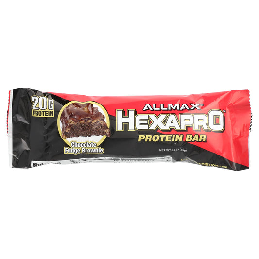 ALLMAX, Hexapro™, Protein Bar, Chocolate Fudge Brownie, 1.9 oz (53 g)