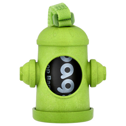 Original Poop Bags, Peanuts®, Bag Dispenser, Green, Snoopy Bags, Unscented, 1 Dispenser, 15 Bags