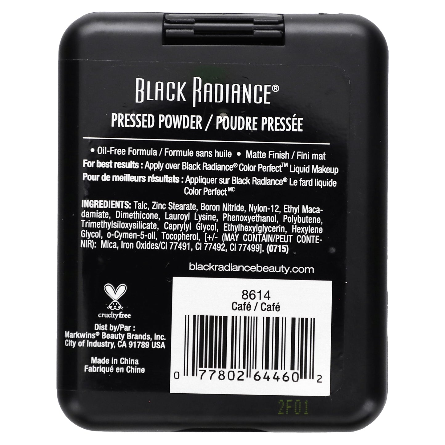 Black Radiance, Pressed Powder, 8614 Cafe, 0.28 oz (7.8 g)