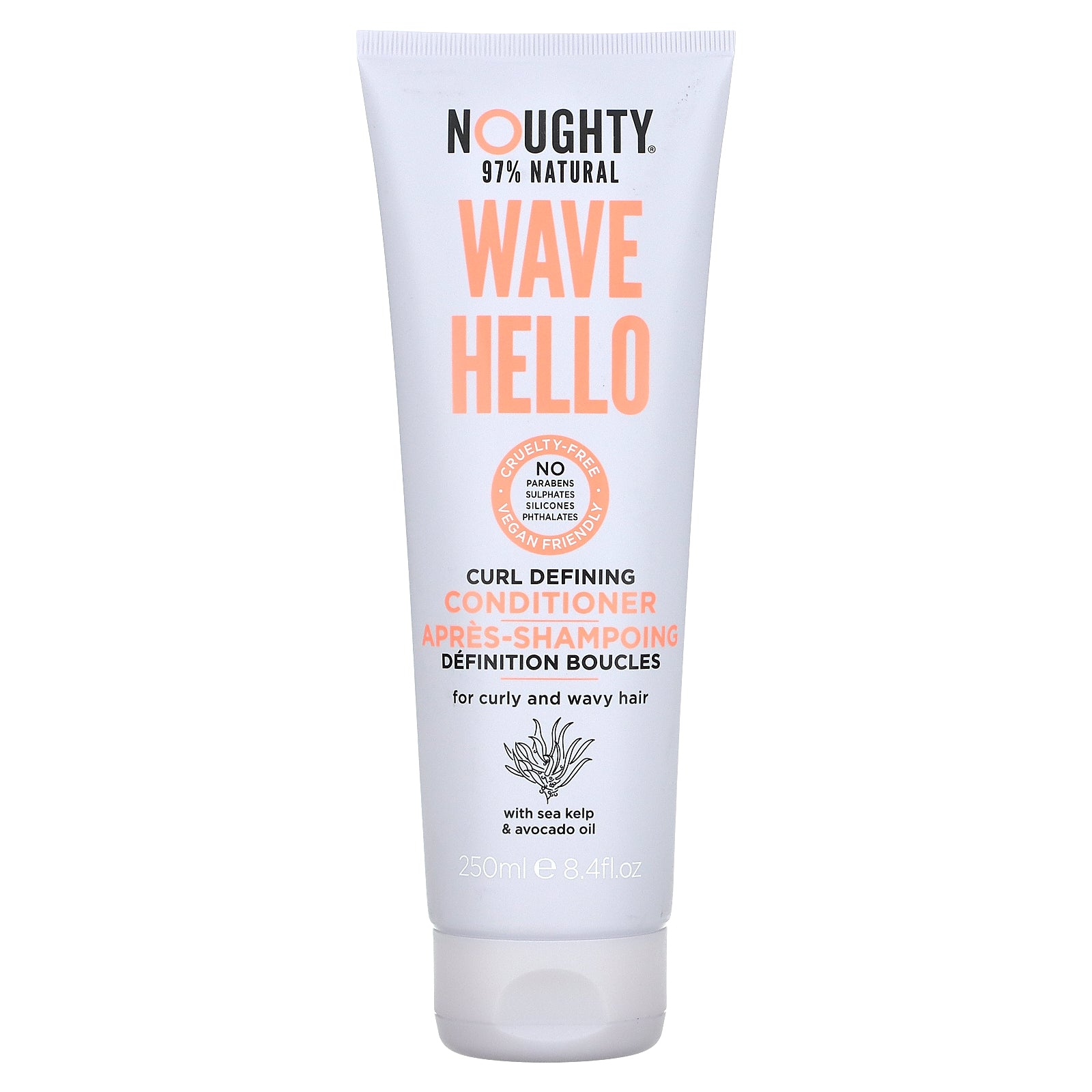 Noughty, Wave Hello, Curl Defining Conditioner, For Curly and Wavy Hair, 8.4 fl oz (250 ml)