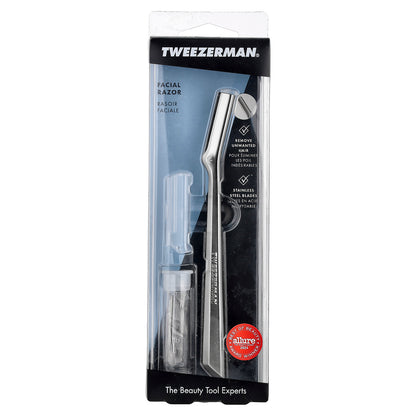 Tweezerman, Facial Razor, Stainless Steel Blades, 5 Piece Set