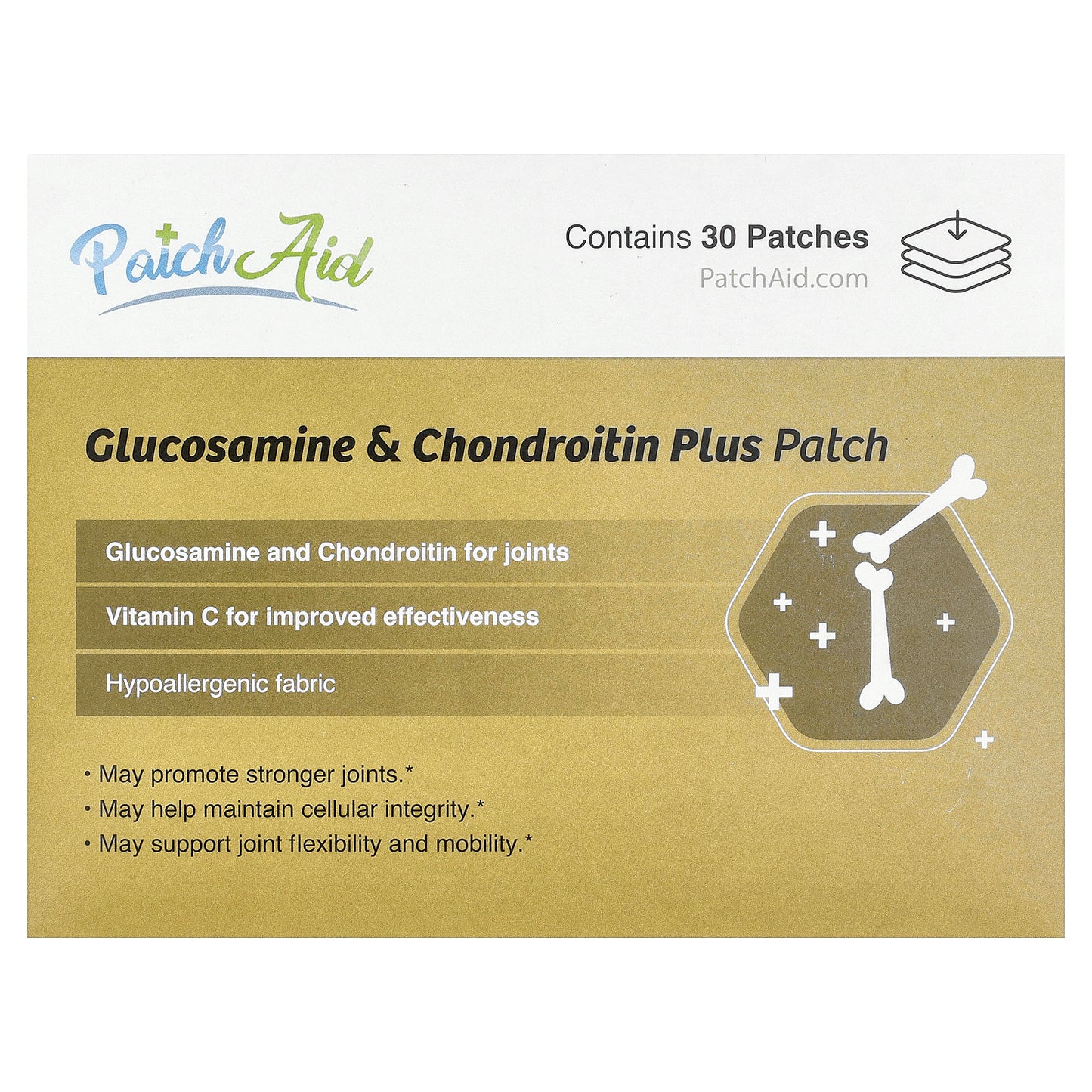 PatchAid, Glucosamine & Chondroitin Plus Patch, 30 Patches
