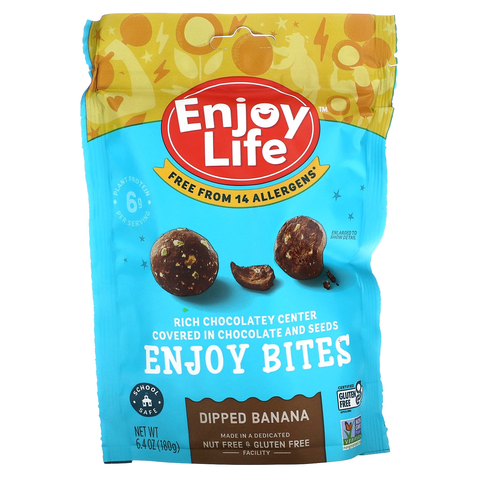 Enjoy Life Foods, Enjoy Bites, Dipped Banana, 6.4 oz (180 g)