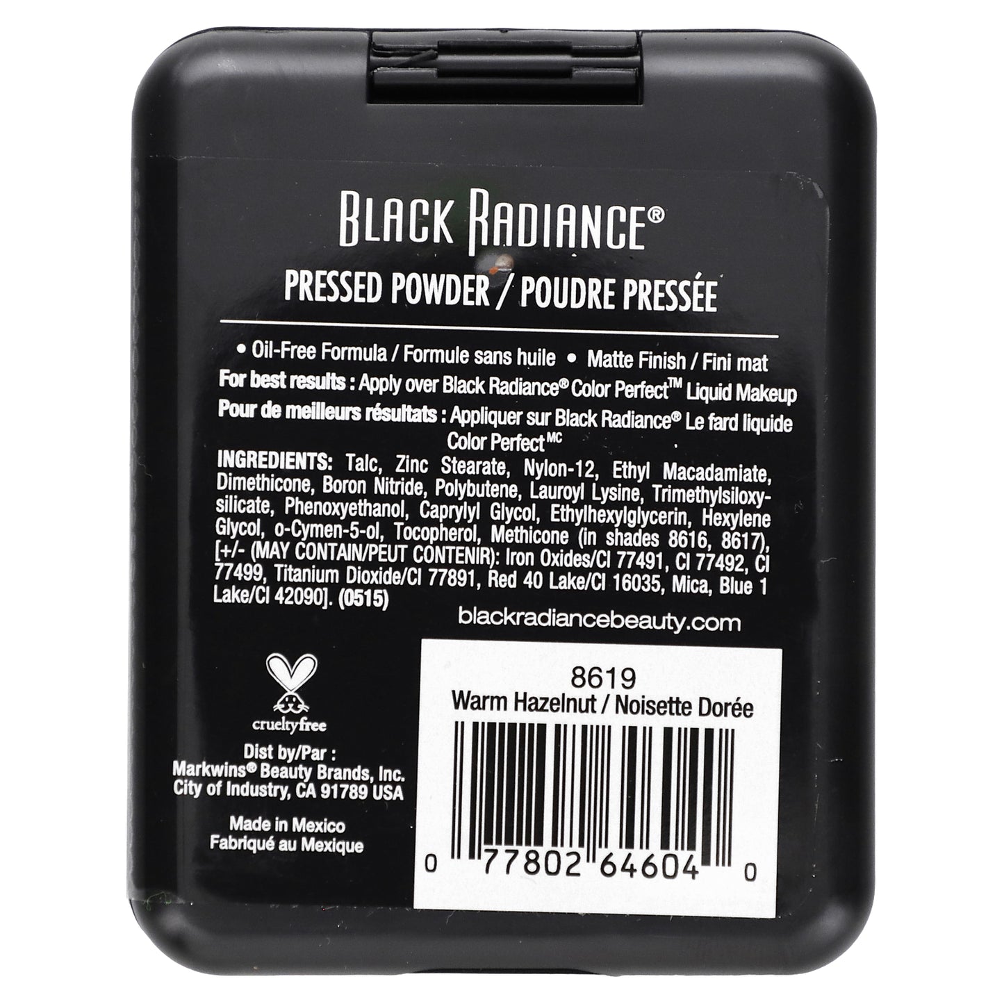 Black Radiance, Pressed Powder, 8619 Warm Hazelnut, 0.28 oz (7.8 g)