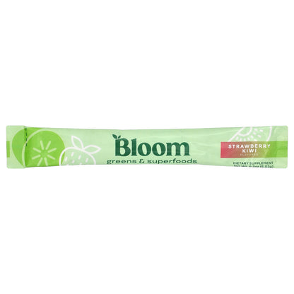 Bloom, Greens & Superfoods, Strawberry Kiwi, 15 Stick Packs, 0.21 oz (6.05 g) Each