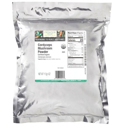 Frontier Co-op, Organic Cordyceps Mushroom Powder, 4 oz (113 g)