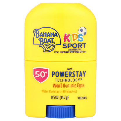 Banana Boat, Kids Sport, Sunscreen Stick, SPF 50+, 0.5 oz (14.2 g)